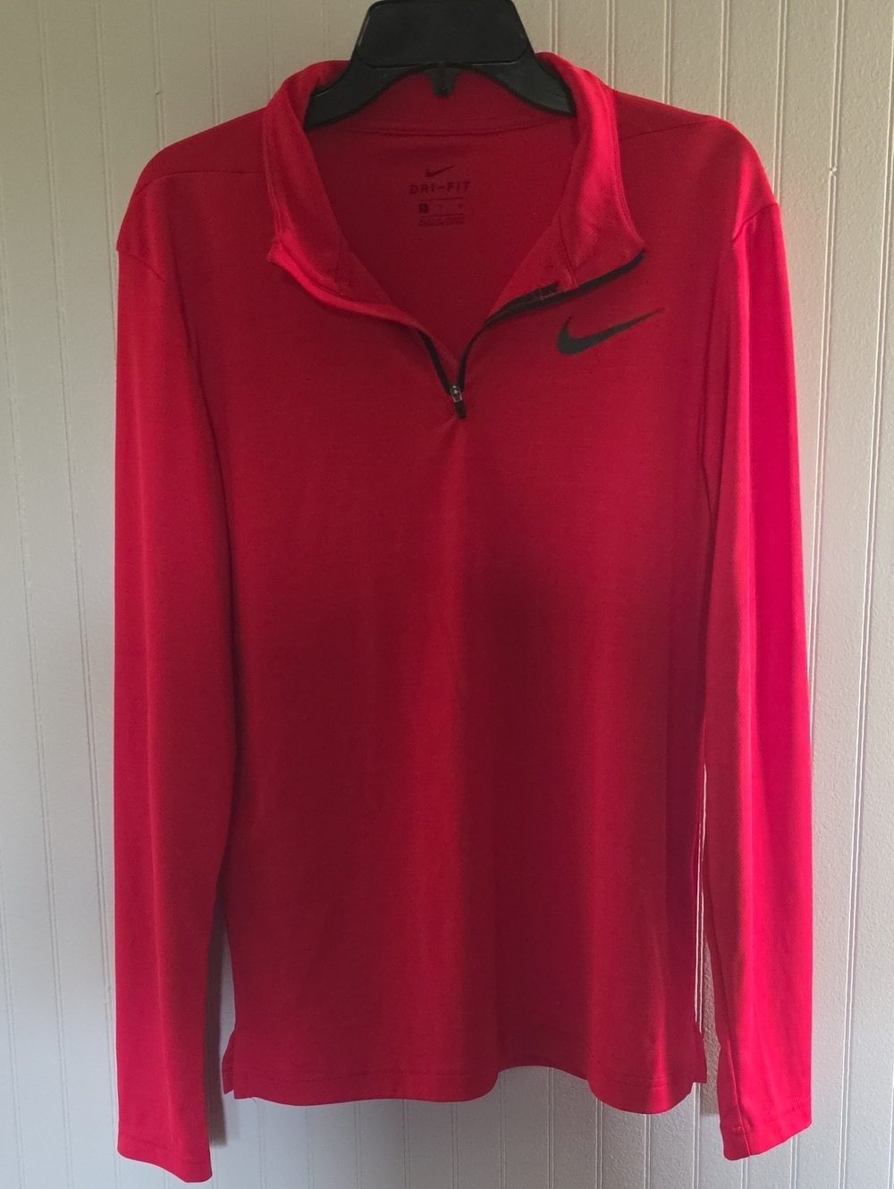 Nike Red Half-Zip Performance Top Small.